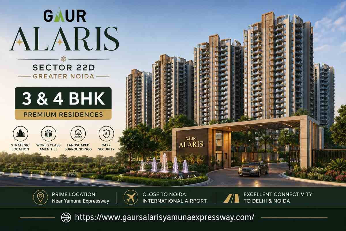 Greater Noida, Real Estate For Sale, 3 BR,  Gaur Alaris - Lifestyle Homes In Sector 22D Greater Noida