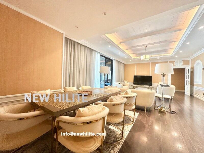 Salmiya, Apartments, Flats, Houses & Villas, KWD 3000/month,  3 BR,  Spacious 3-Bedroom Seaview Apartment With Private Pool