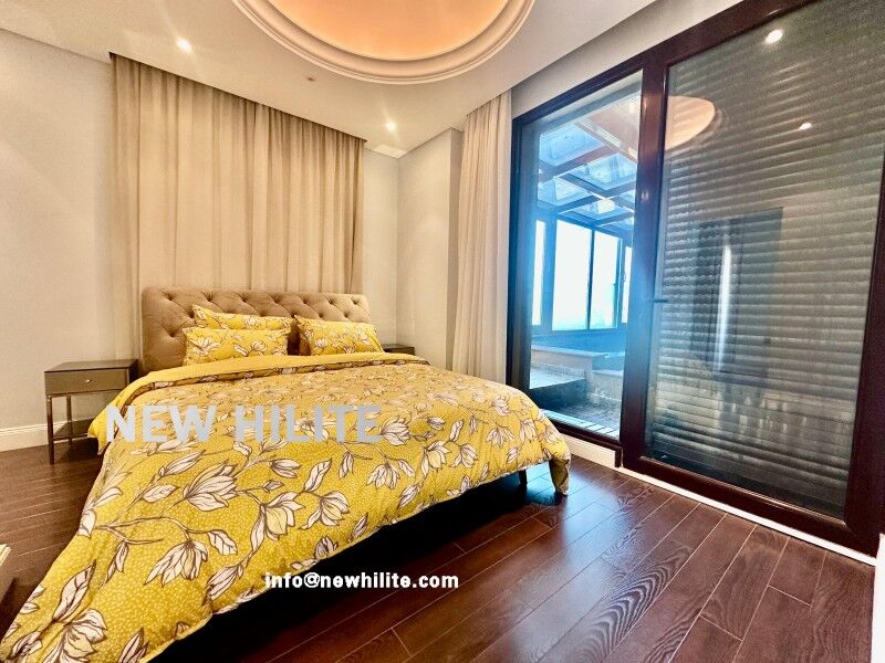 Salmiya, Apartments, Flats, Houses & Villas, KWD 3000/month,  3 BR,  Spacious 3-Bedroom Seaview Apartment With Private Pool
