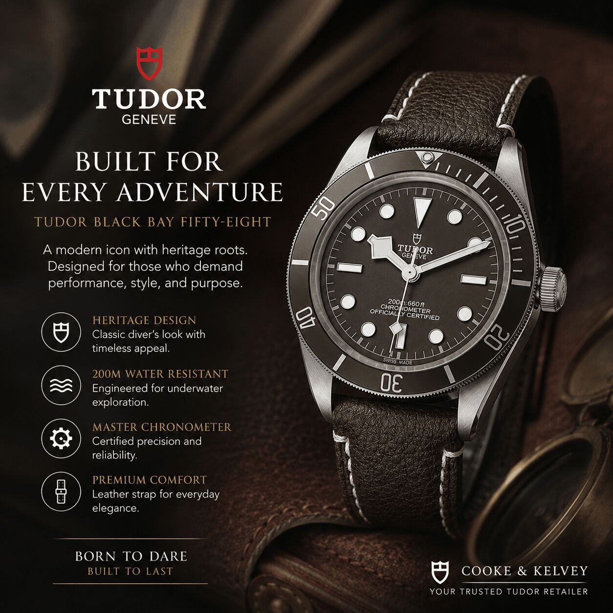 New Delhi, Watches, INR 516700,  The Perfect Balance Of Vintage Charm And Modern Engineering In The Tudor BLACK BAY 58