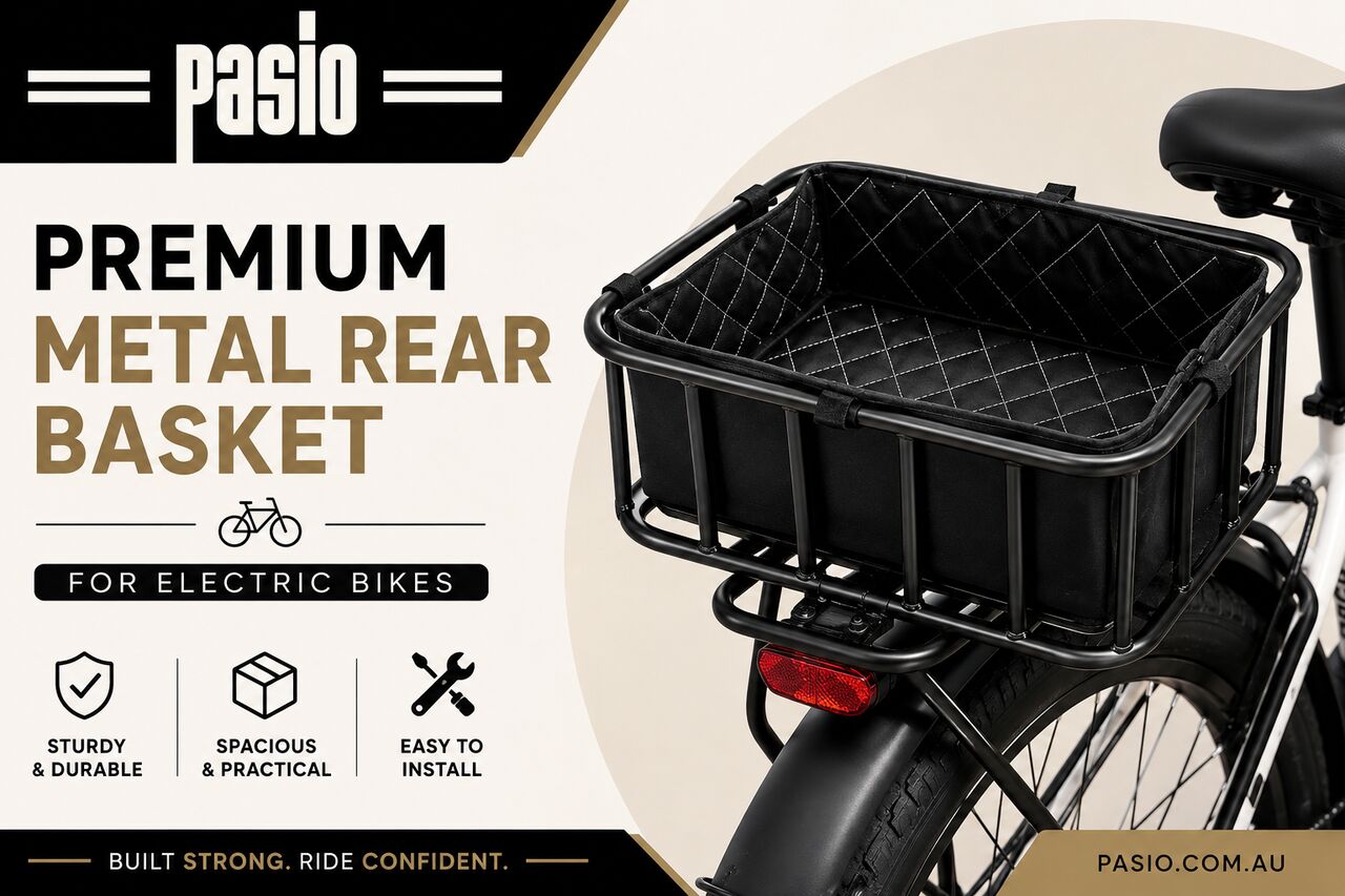 Sydney, Bicycles, AUD 70,  Premium Metal Rear Basket For Electric Bikes | Pasio