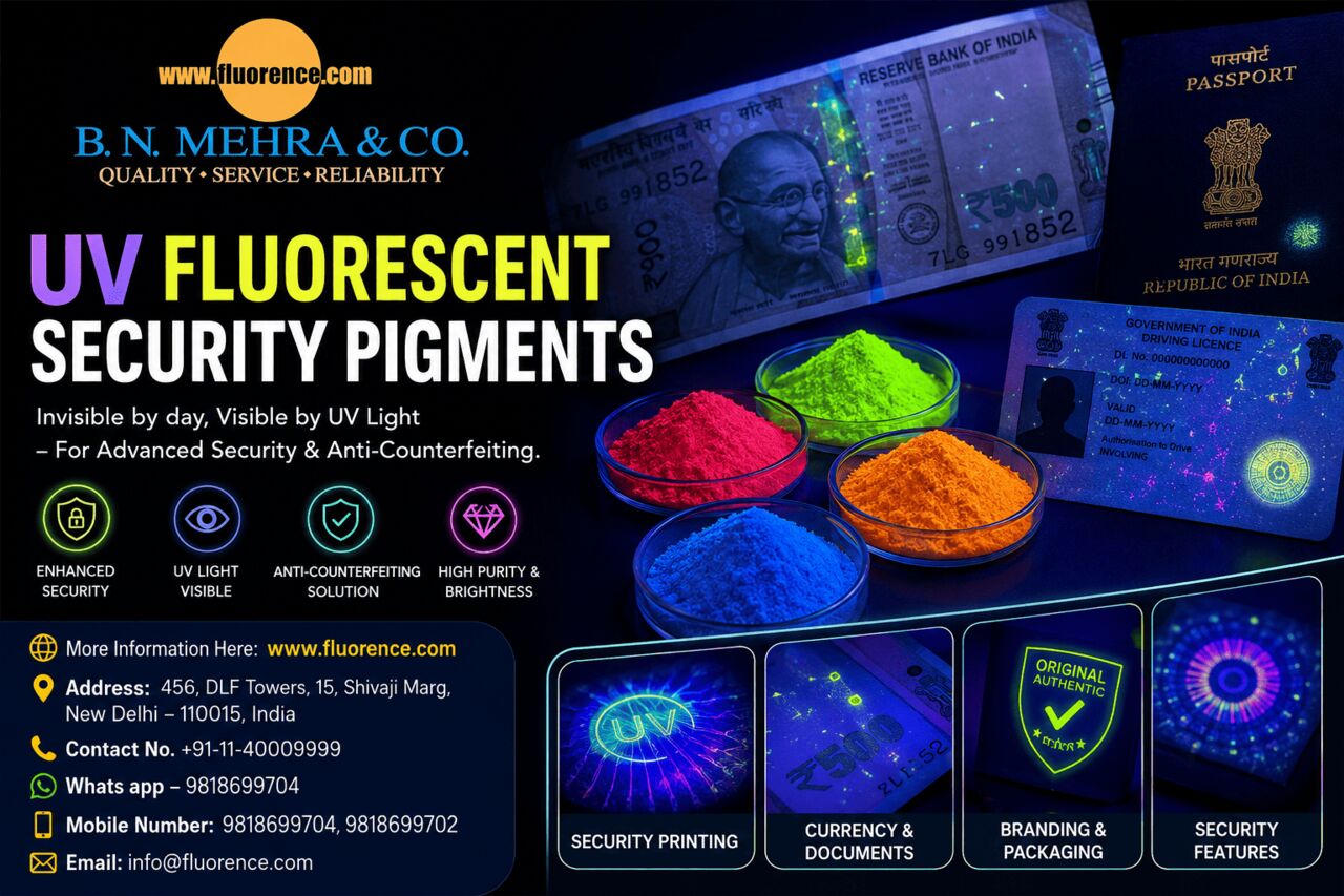 New Delhi, Materials, Buy UV Fluorescent Security Pigments In New Delhi