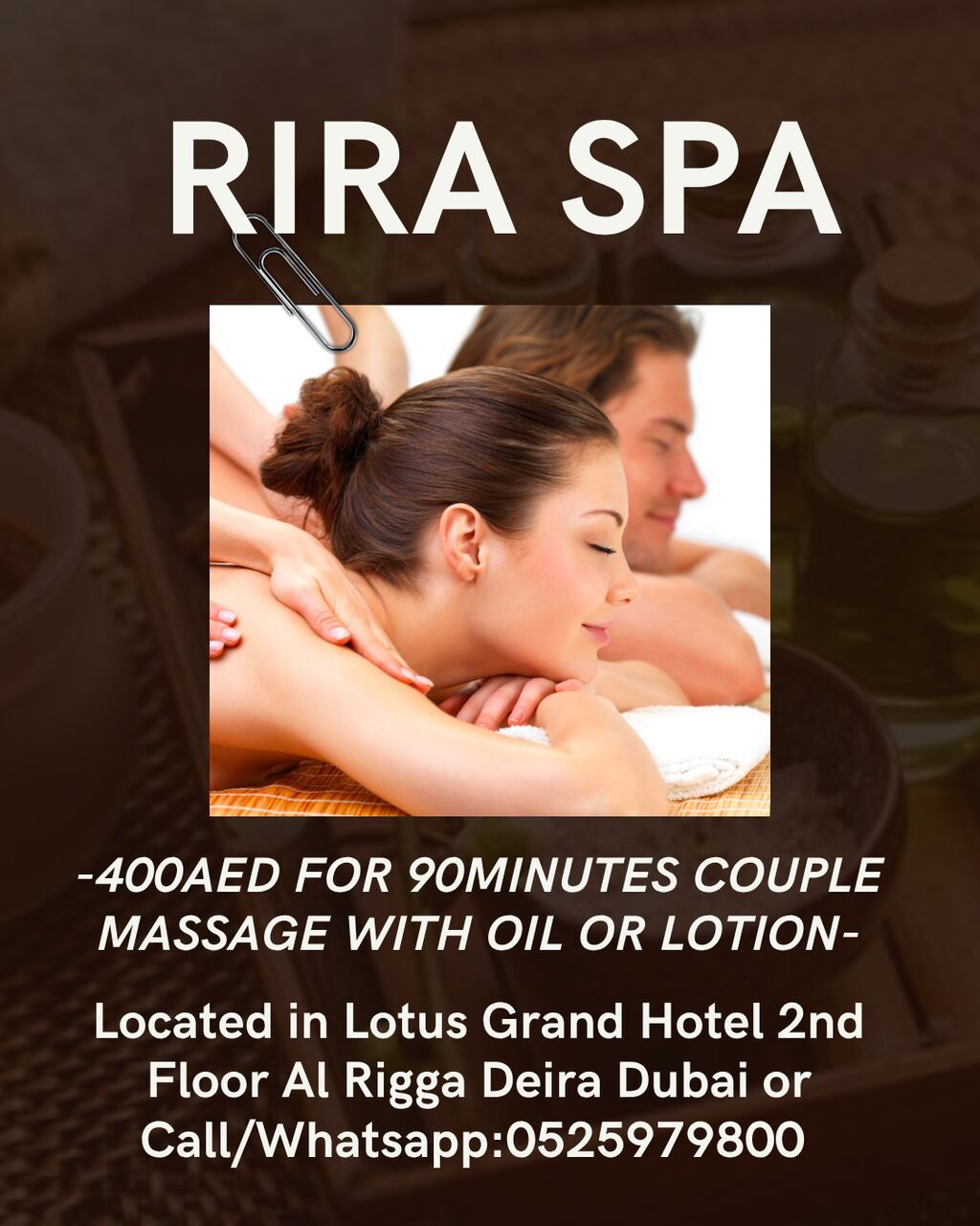 Al Rigga, Health, Rira Spa Offer 8/1/2026