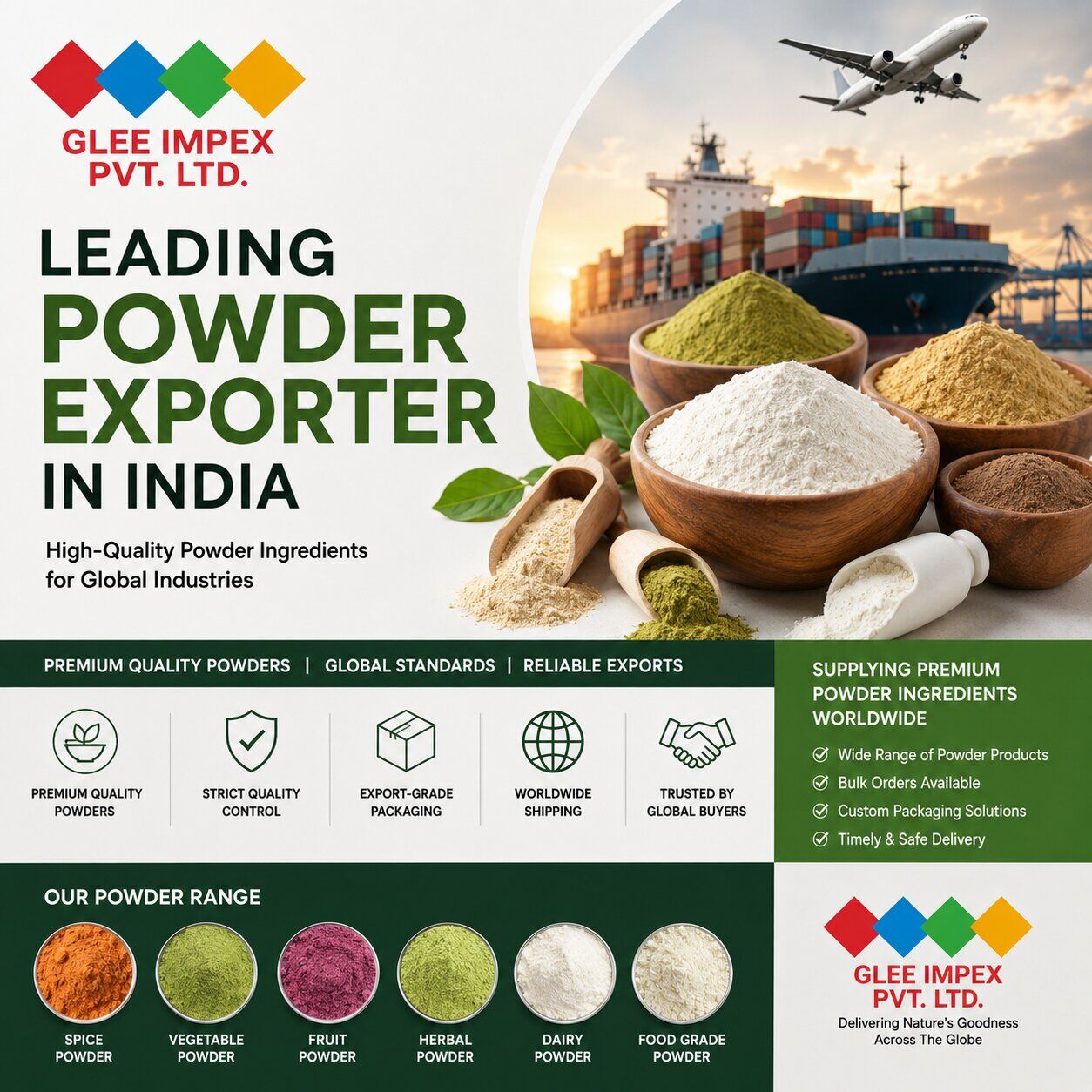 Mumbai, Food, Trusted Exporter In India For Premium Agro & Food Products | GLEE IMPEX