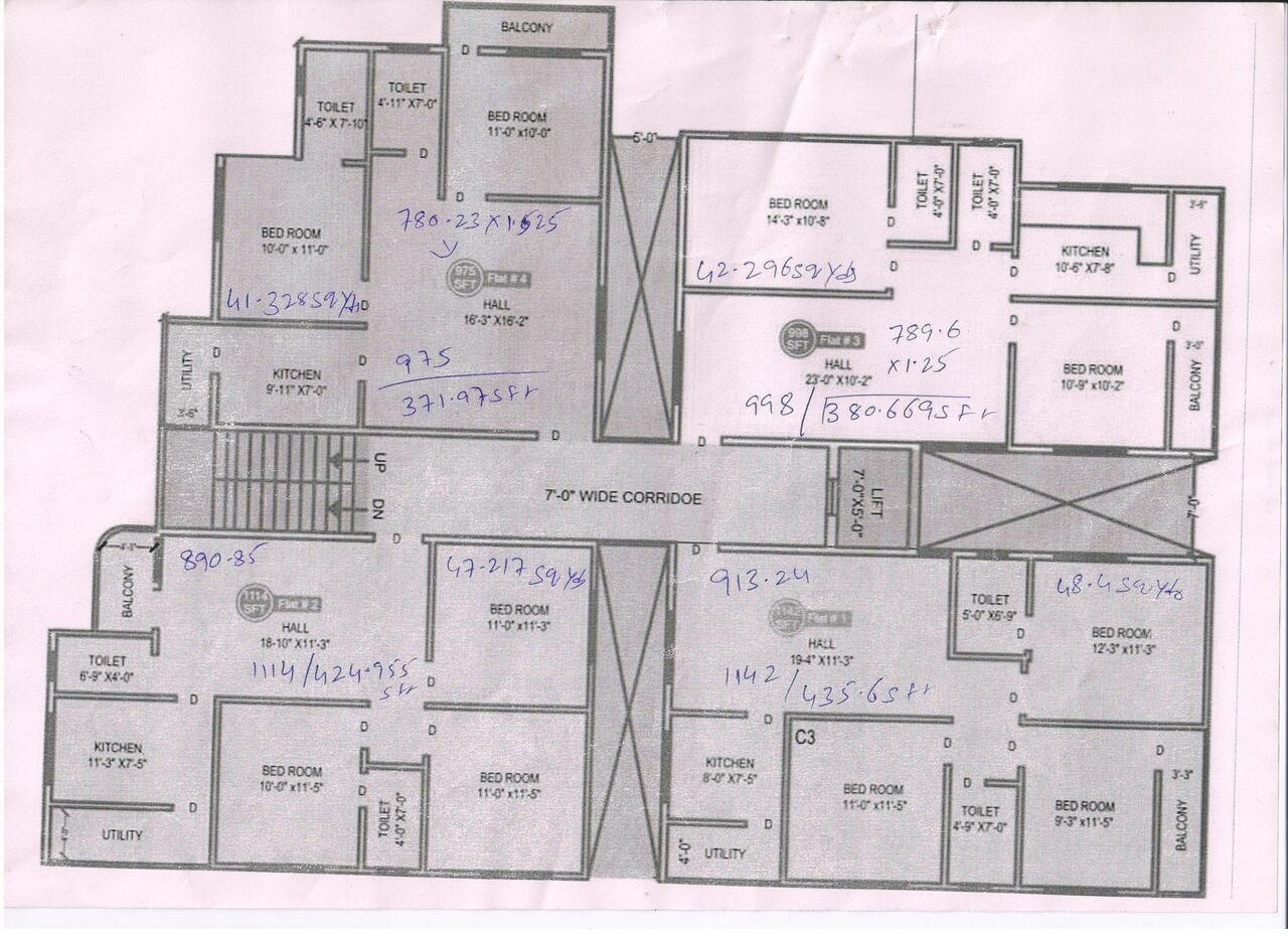 Hyderabad, Real Estate For Sale, INR 80000000,  6 BR,  895 Sq. Yard,  895 Sqrds GHMC Approved G+5+Penthouse Residential Property For Sale Near Gaganpahad-Hyd