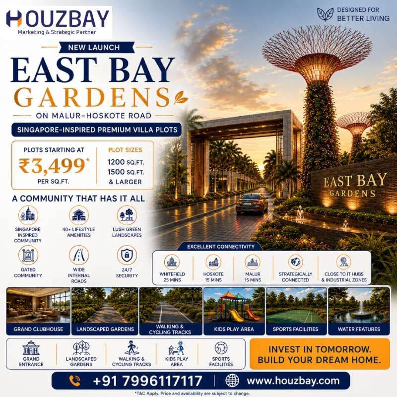 Bangalore, Real Estate For Sale, Infinity East Bay Gardens | Villa Plots In East Bangalore