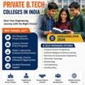 10+2 Based Private B.Tech Colleges In India  Apply For Admission 2026