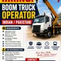 Required Boom Truck Operator