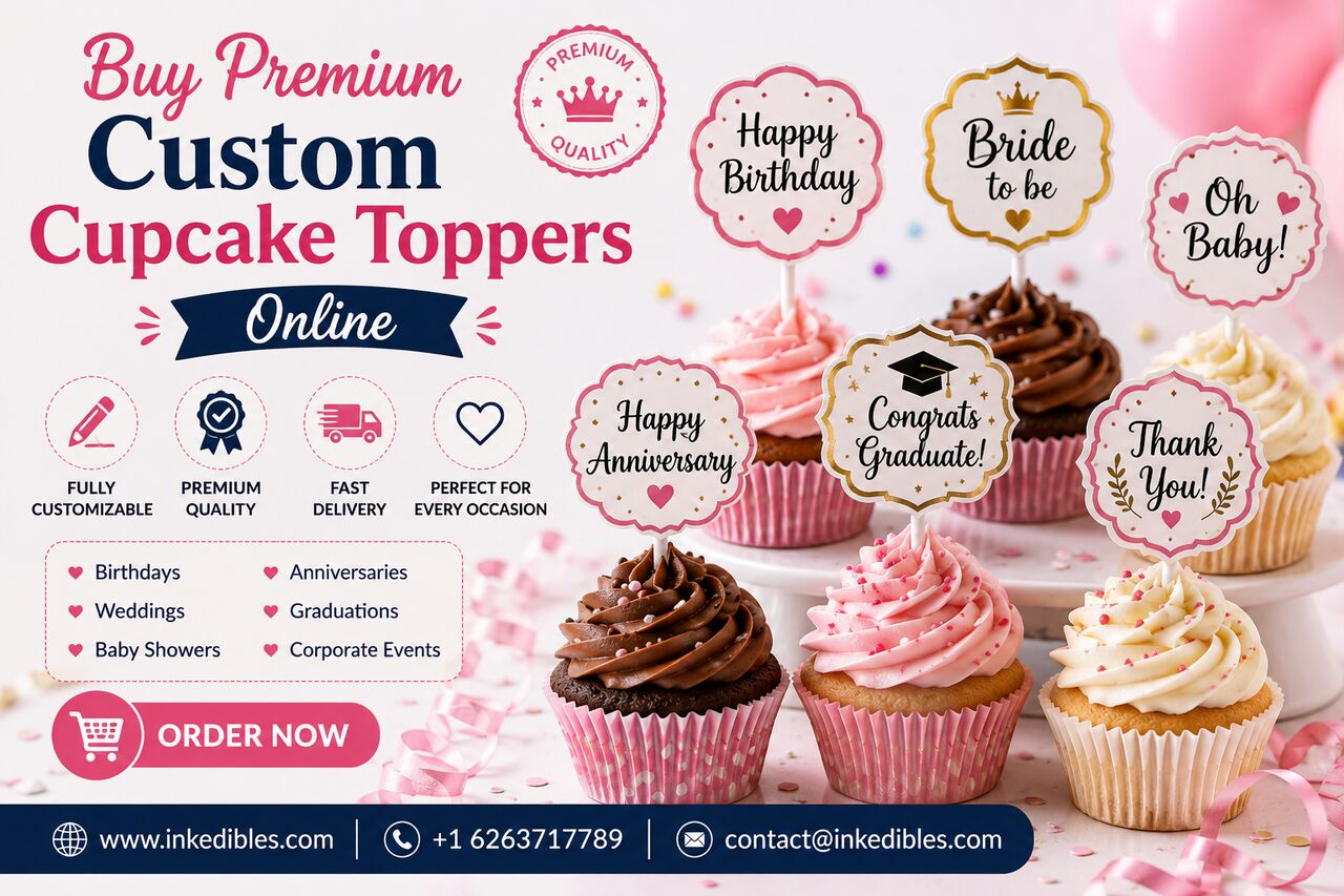 New York, Business, Buy Premium Custom Cupcake Toppers Online