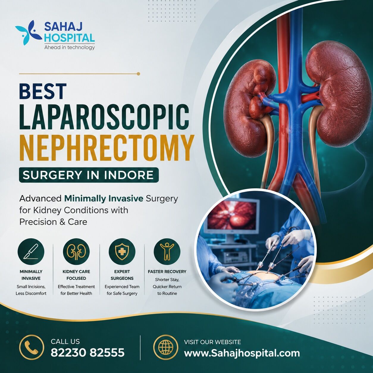 Indore, Health, Best Laparoscopic Nephrectomy Surgery In Indore - Sahaj Hospital