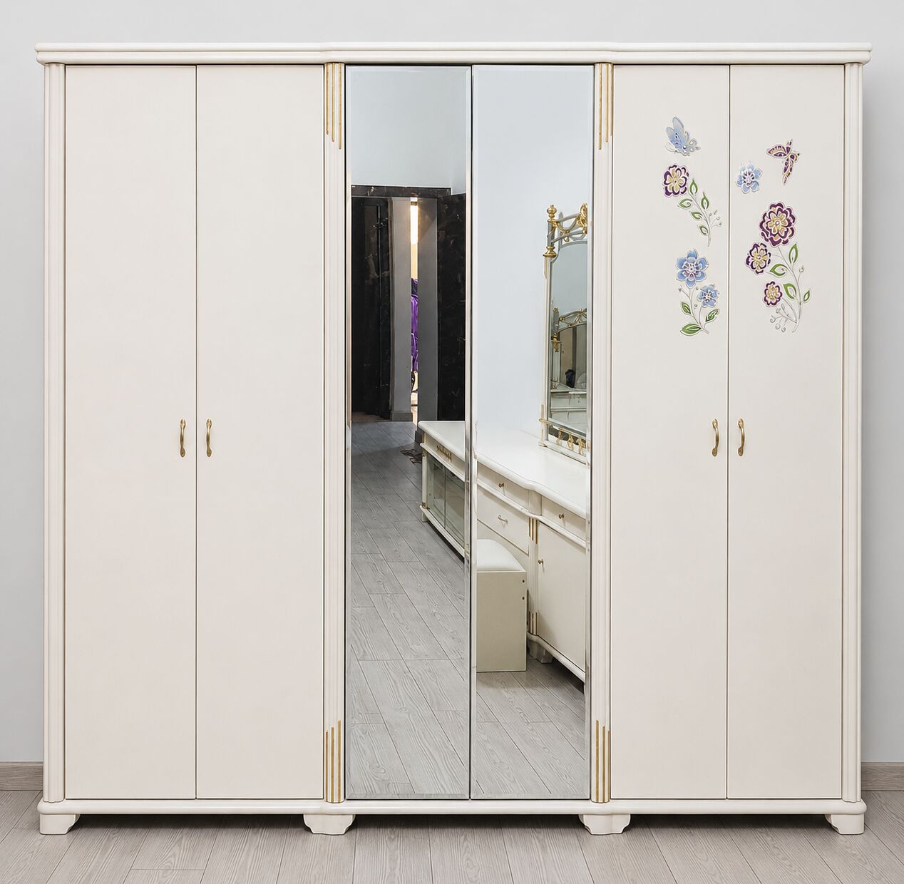 Al Rawdah, Furniture, SAR 500,  Bedroom Furniture For Sale &ndash; King Size Bed + 6-Door Wardrobe