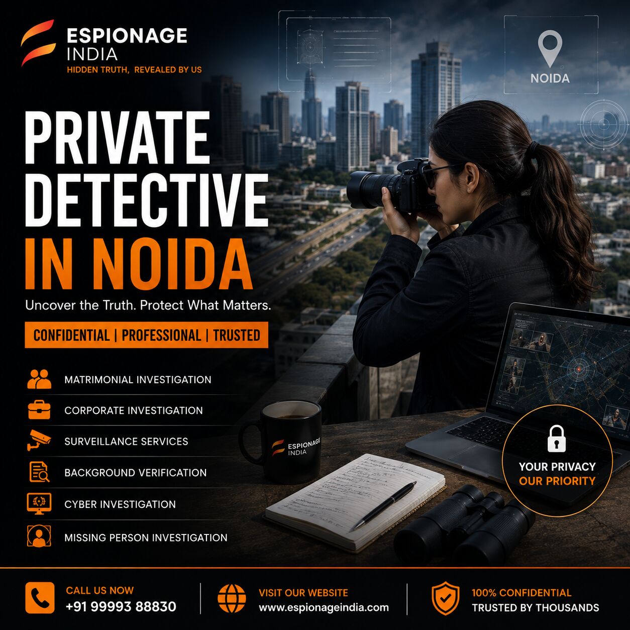 Noida, Legal, Private Detective In Noida | Professional Investigation Services | Espionage India