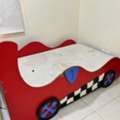 SAR 150,  Wooden Kids Race Car Bed (120x200 Cm) With Mattress