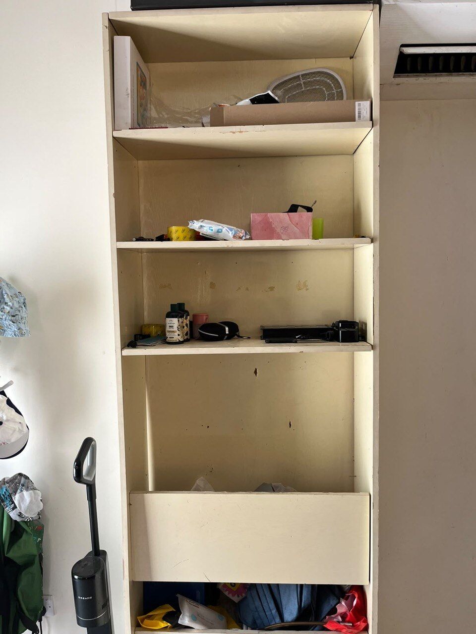Khobar, Free Items, Tall Wooden Open Bookshelf / Storage Cabinet Unit
