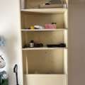 Tall Wooden Open Bookshelf / Storage Cabinet Unit