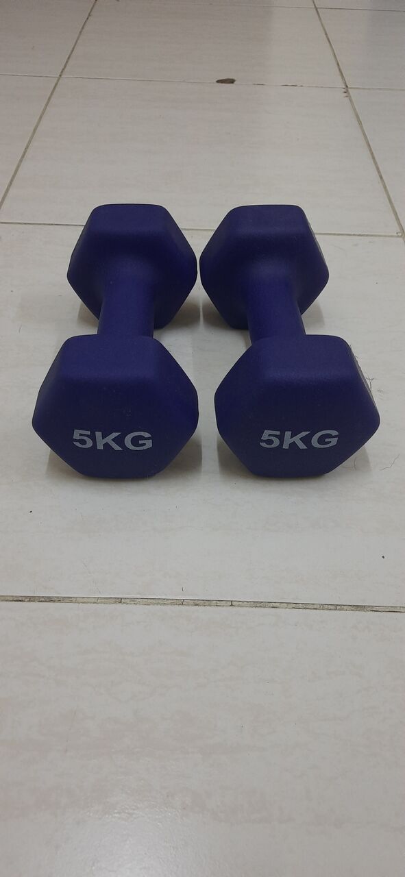 Jubail, Sporting Goods, SAR 110,  Dumbbells 5 Kg X 2 Nos. Neoprene