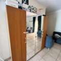 SAR 400,  Large IKEA 4-Door Wardrobe With Mirrors, Shelves & Hanging Rails