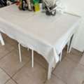 SAR 80,  White Rectangular Wooden Kitchen / Dining Table