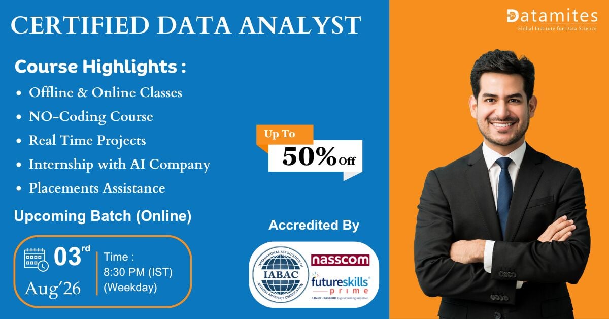 Kochi, Lessons Offered, DataMites Best Data Analyst Course In Kochi