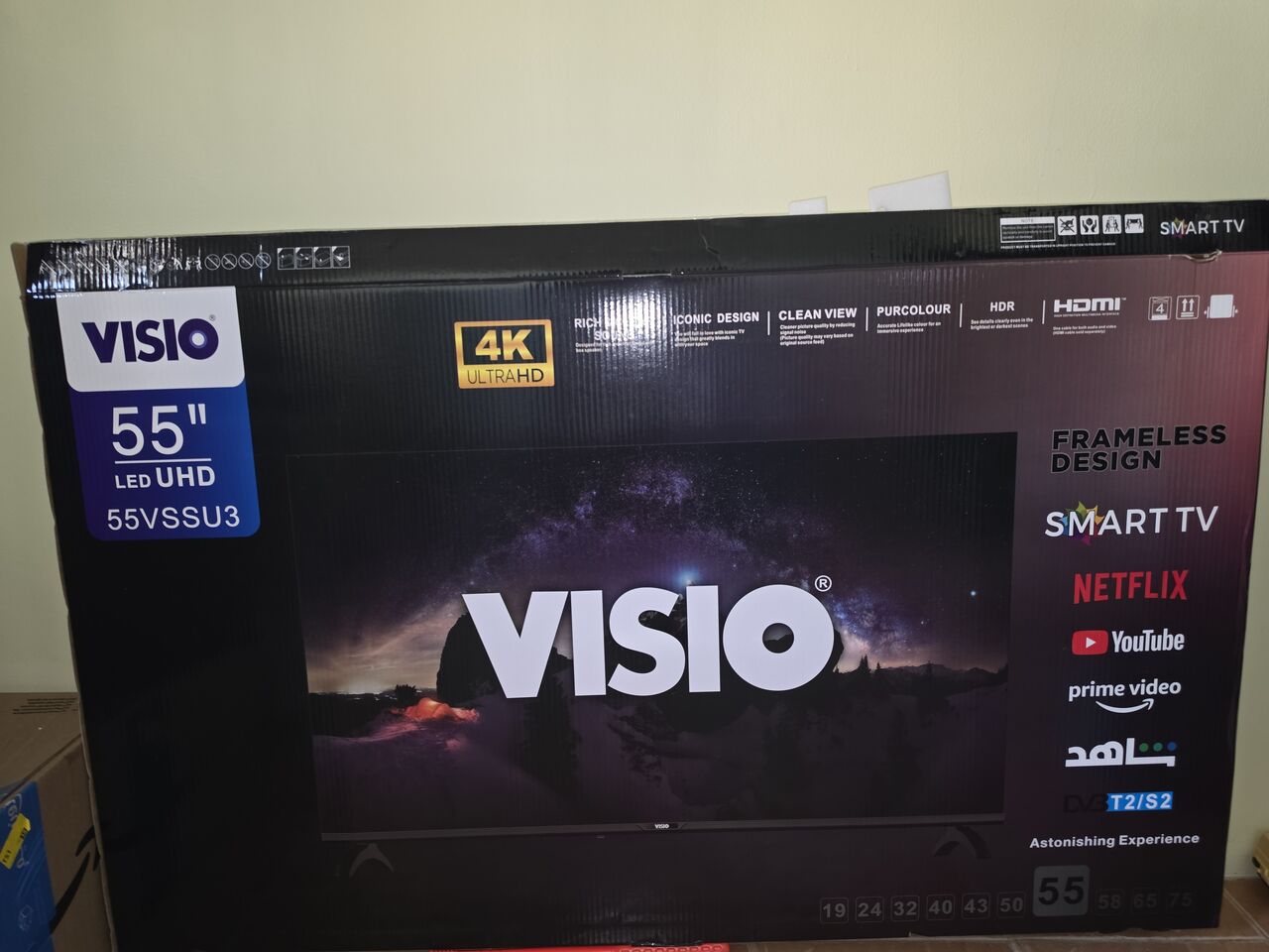 Khobar, Electronics, SAR 900,  Visio 55" 4K UHD Smart TV - Brand New (Used 1 Month)