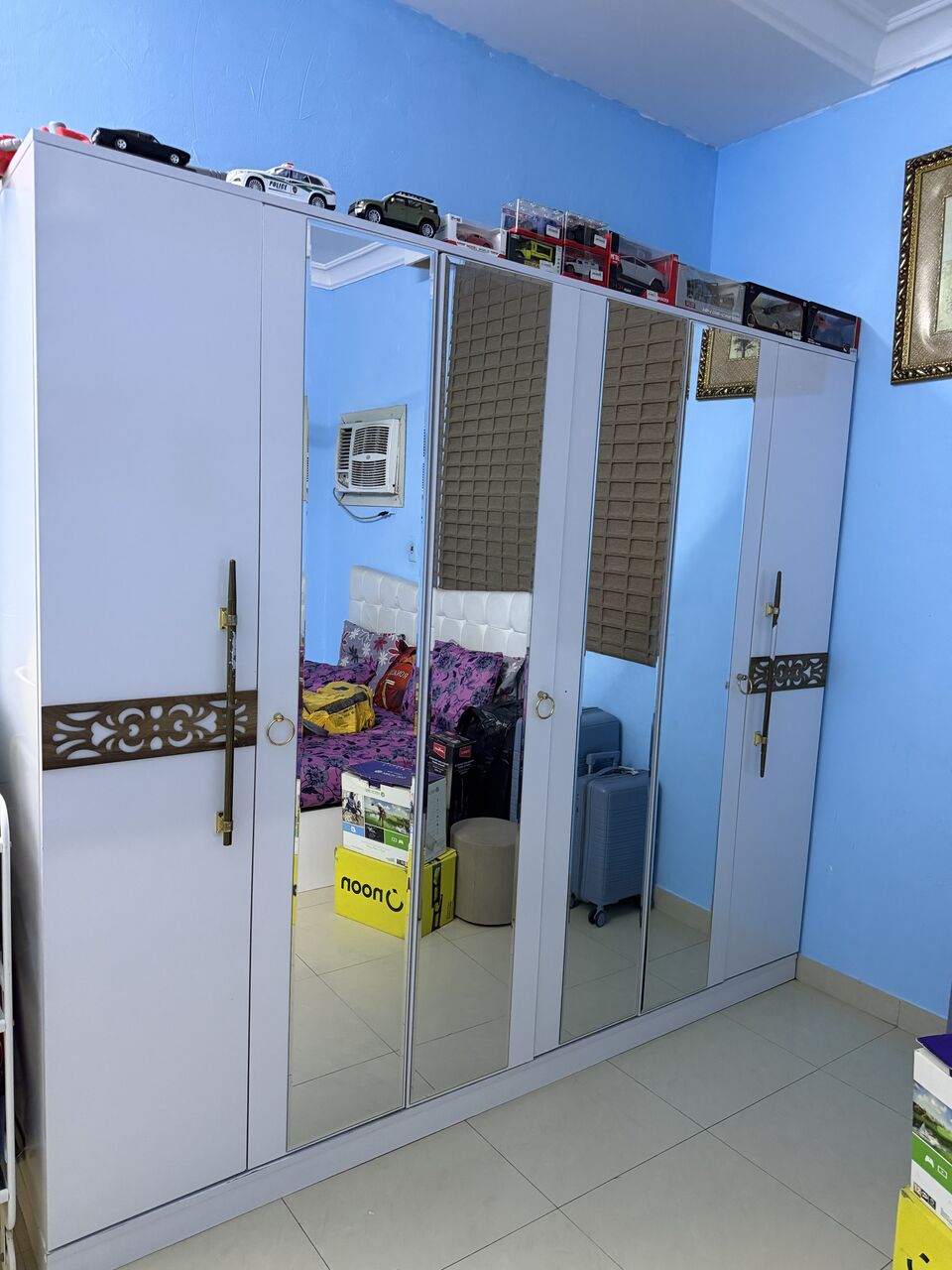 Jeddah, Furniture, SAR 1700,  Bed Room Set For Sale White Color 7 Pieces  With New Mattress
