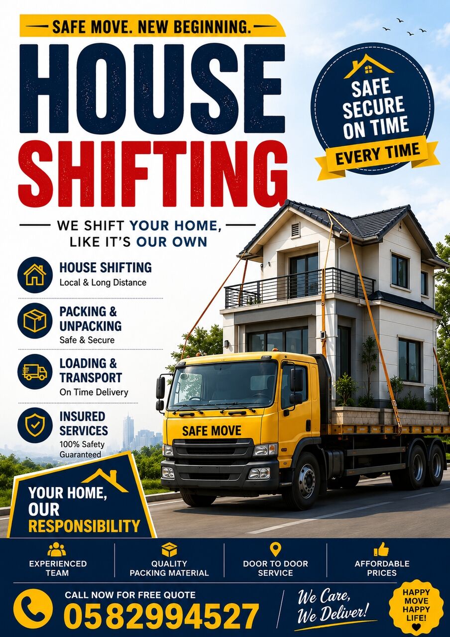 Dammam, Relocation, Affordable House Office Shifting Service Dammam Khobar Jubail & Nearby Places 0582994527