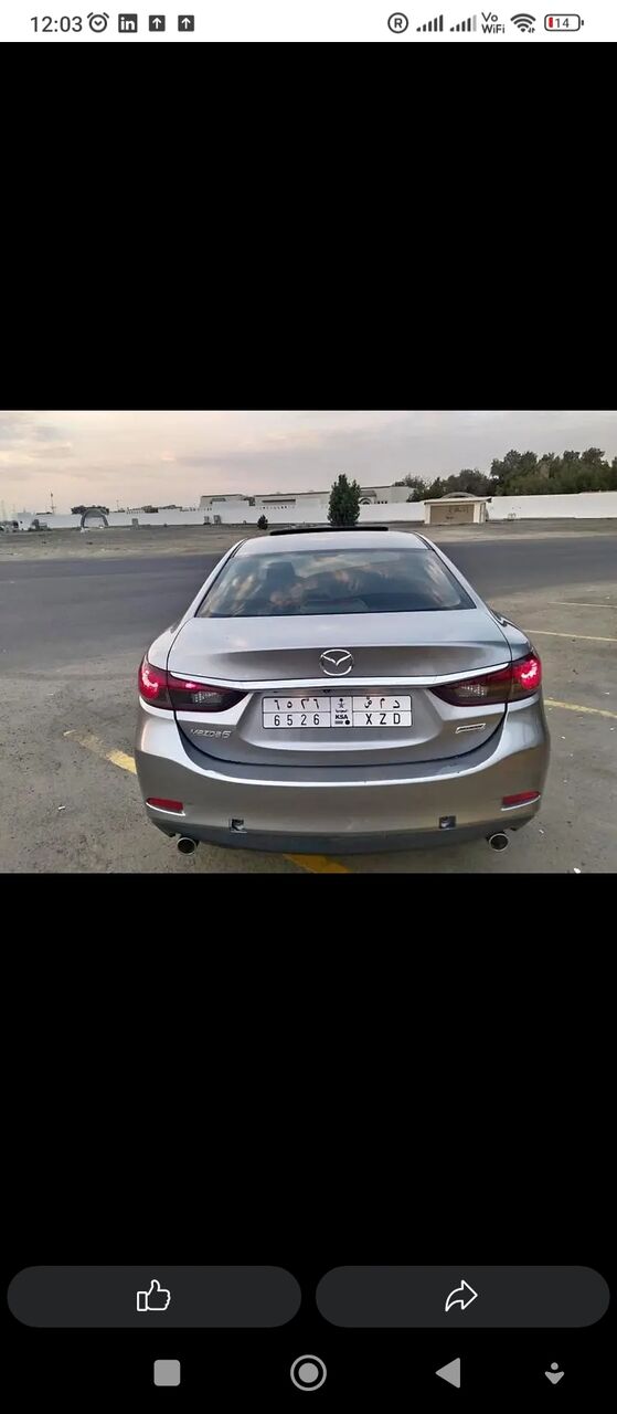 Salamah, Vehicles, Cars & Trucks , SAR 40000,  Mazda6 2015,  2015,  Automatic,  123000 KM,  Mazda 6 Midfull Option For Sale