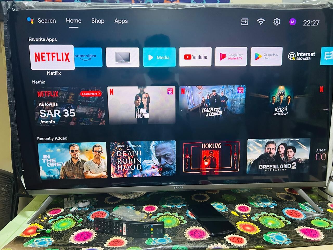 Khobar, Electronics, SAR 530,  Sharp 42" LED Smart TV For Sale &ndash; Excellent Condition