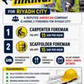 I Need Forman.carpenter And .scaffolder