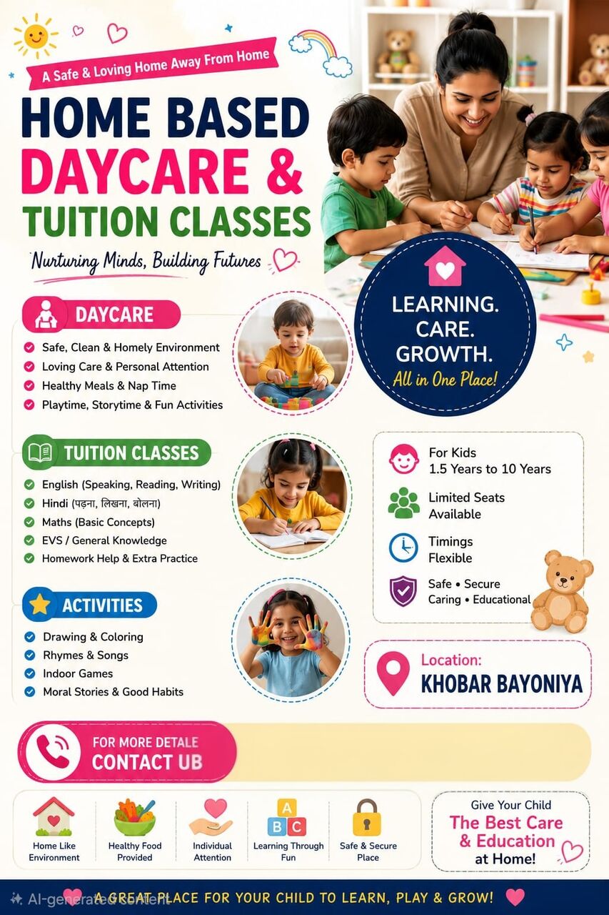 Thuqbah, Lessons Offered, Female Home-Based Daycare & Tuition Classes | Safe, Caring & Educational