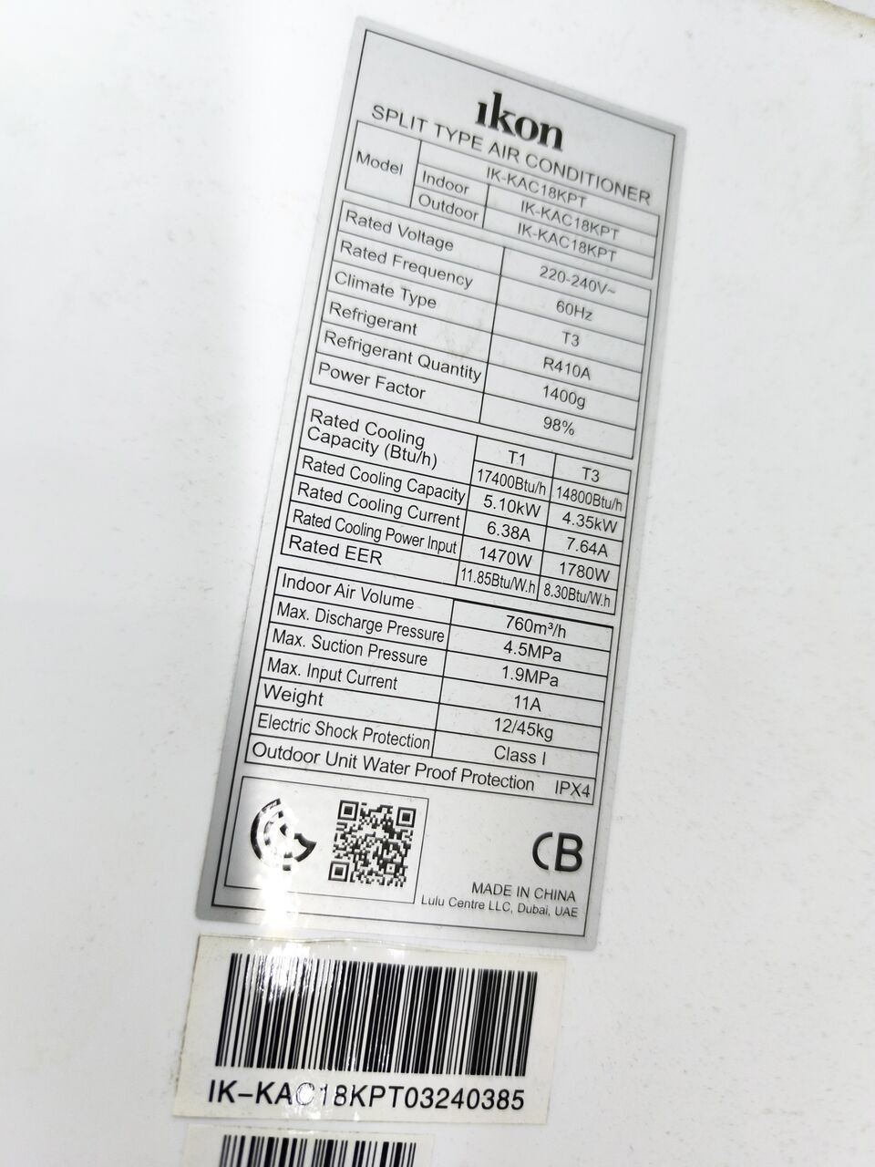 Riyadh, Air Conditioners, SAR 1000,  New Ikon Split AC 1.5 Ton