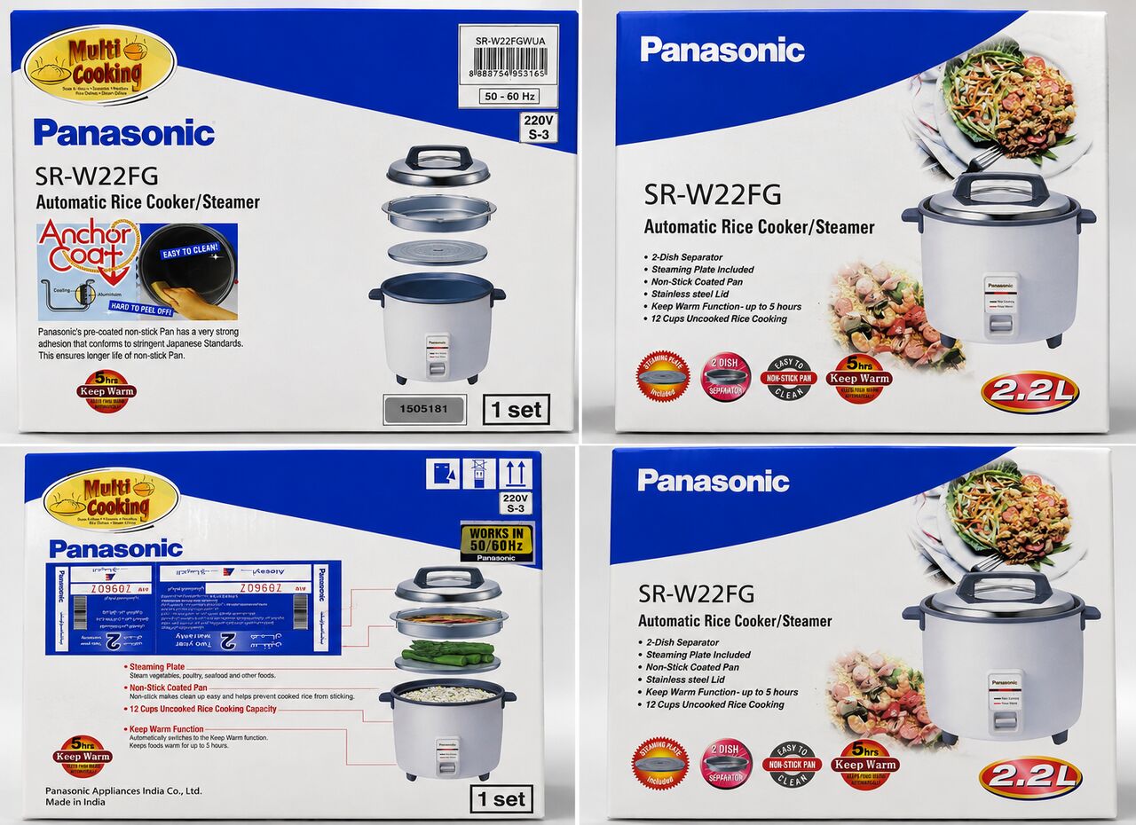 Jubail, Electronics, SAR 250,  AUTOMATIC RICE COOKER/ STEAMER PANASONIC  SR-W22FGWUA ON SALE