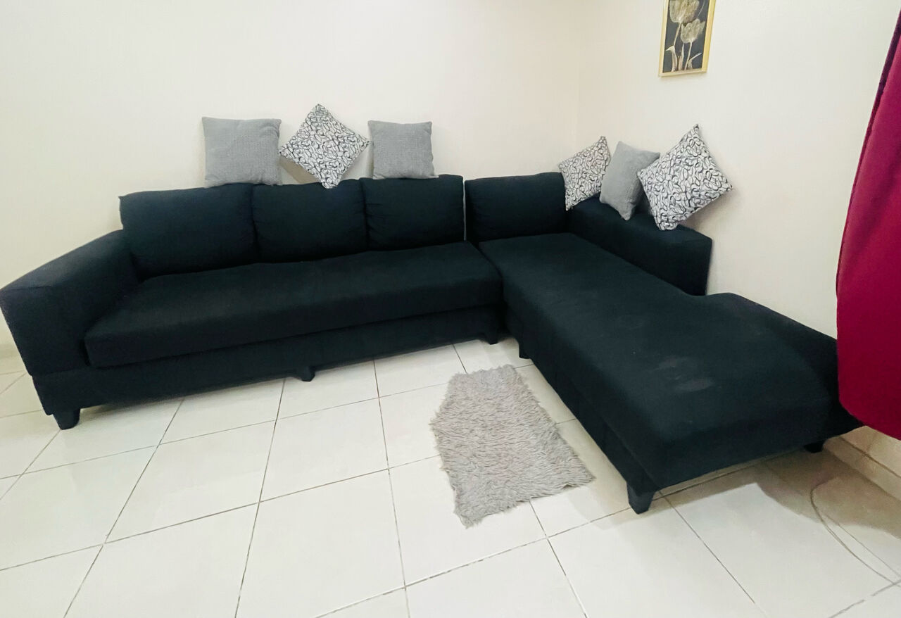 Al Rehab, Furniture, SAR 1000,  Very Cleaned And Slightly Used Sofa(أريكة نظيفة جداً ومستعملة قليلاً)