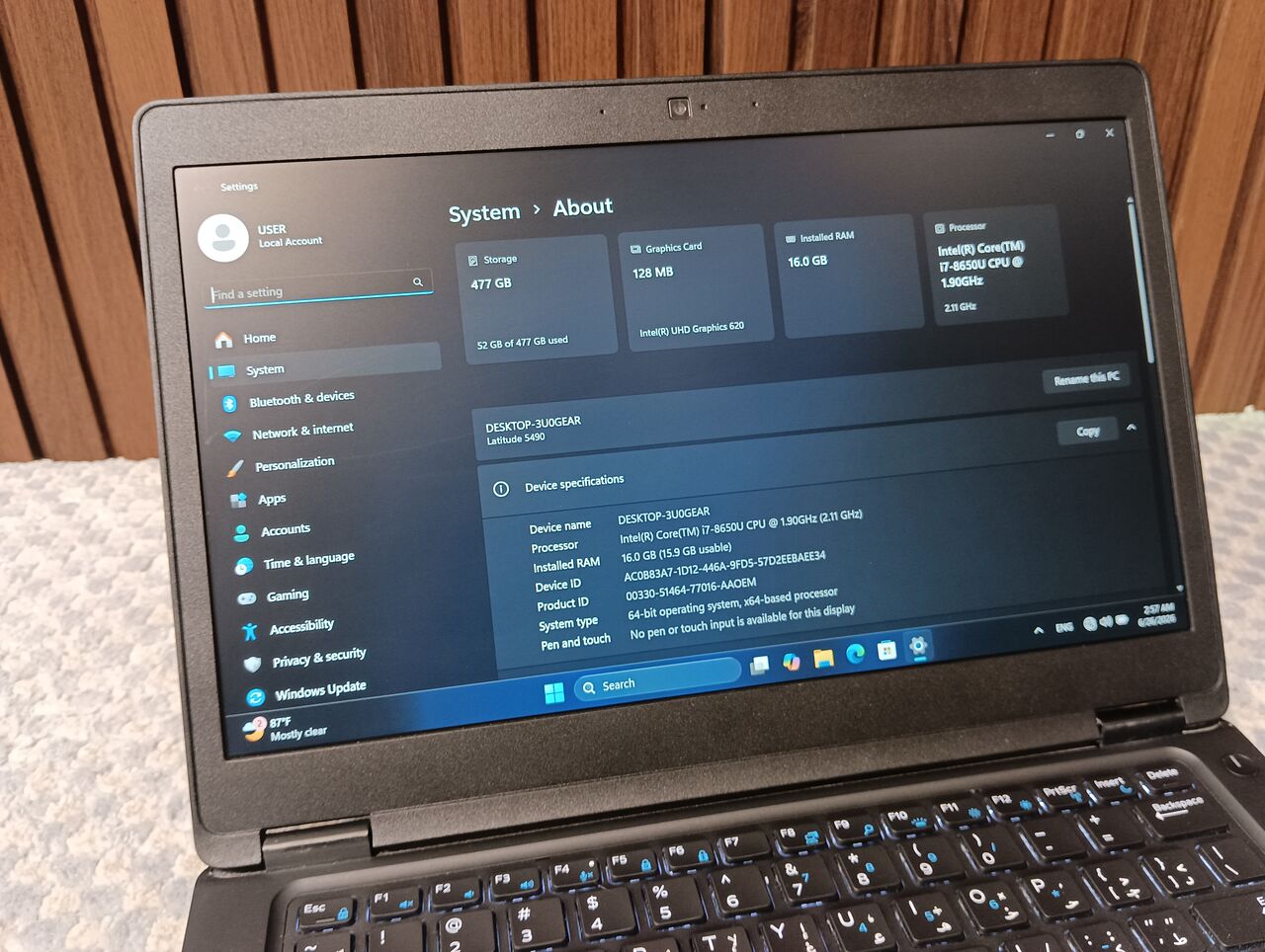 Jubail, Computers, SAR 1250,  -💻Dell Latitude 5490 Laptop   - Core I7 Vpro  - Storage: 512 GB SSD  - 16 GB Ram   -