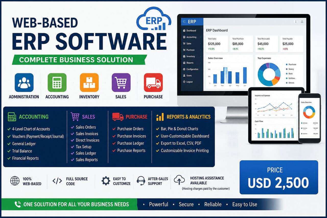 Berlin, ERP, Professional Web-Based ERP & Accounting Solution