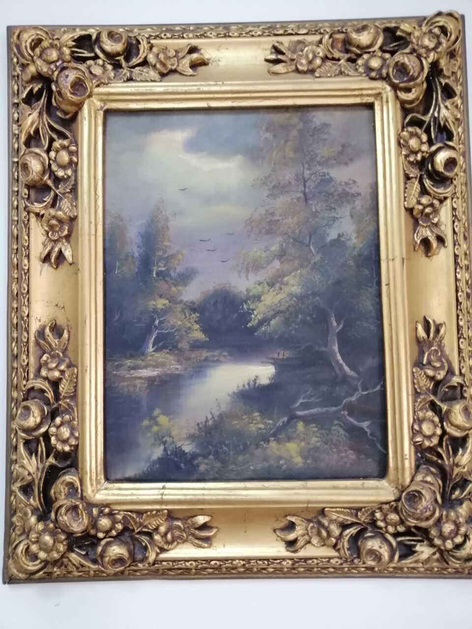 Dhahrat Laban, Furniture, SAR 1500,  Exquisite Set Of 5 Authentic Hand-Painted Oil Canvas Paintings (Signed & Certified 1996)