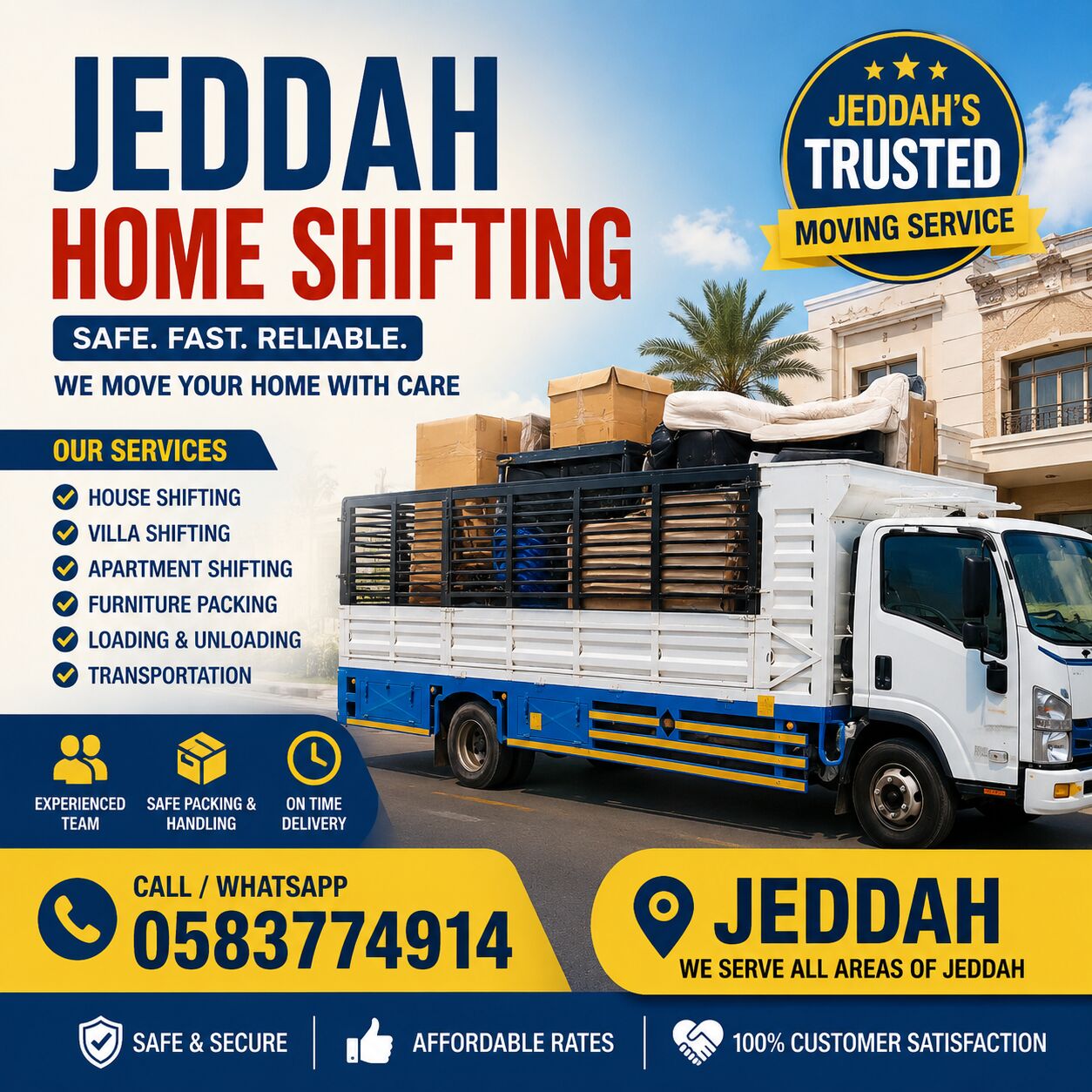 Jeddah, Relocation, JEDDAH DABBAB AND DYNA SERVICES HOME SHIFFTING MOVERS PACKERS OFFICE APARTMENT DAMAMM
