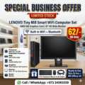 BHD 62,  LENOVO Tiny Smart WiFi Computer Set With 19