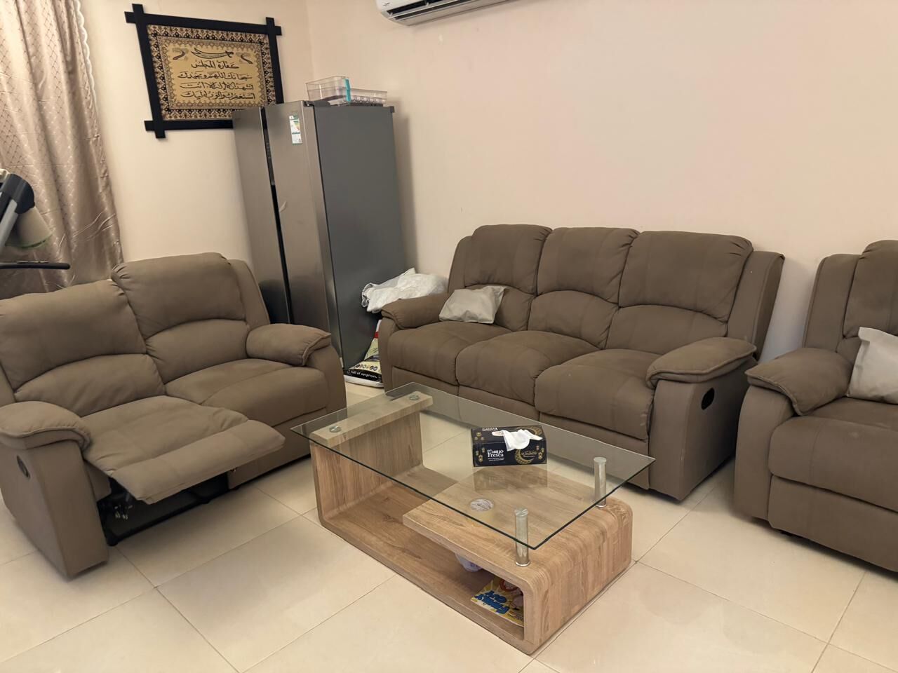Dammam, Furniture, SAR 2200,  Home Center Recliner Sofa 3+2+1 Seater Good Condition