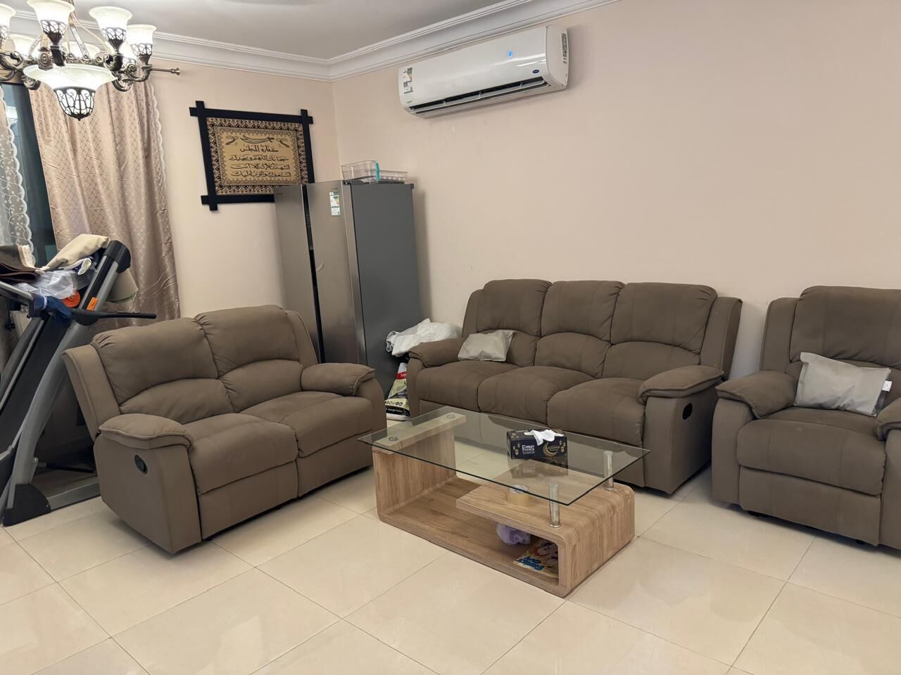 Dammam, Furniture, SAR 2200,  Home Center Recliner Sofa 3+2+1 Seater Good Condition