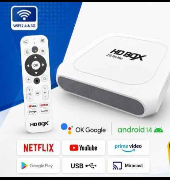 Manama, Electronics, BHD 23,  HD BOX Z10 Pro Max Smart TV Box Featuring Android 14, 4K HDR Supported