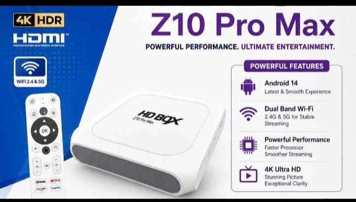 Manama, Electronics, BHD 23,  HD BOX Z10 Pro Max Smart TV Box Featuring Android 14, 4K HDR Supported