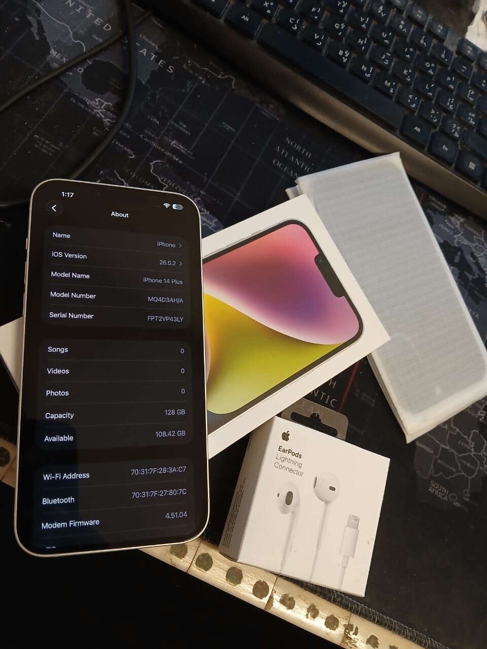 Jeddah, Mobile Phones, SAR 2000,  Apple Iphone 14 Plus 128 GB For Sale