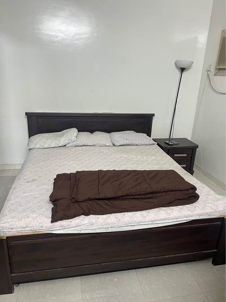 Riyadh, Household Items, SAR 900,  Home Center Bed Room Full Set Coffe Brown- For Sale 1- Urgent Sale Good Condition - Urgent