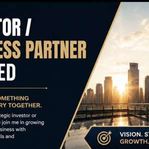 Investor Looking For A Business Partner
