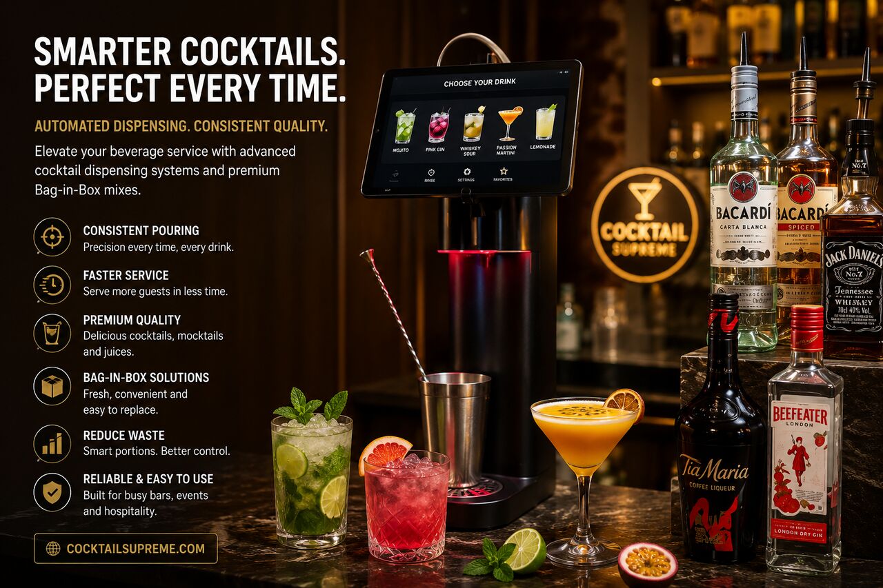 Manchester, Electronics, All-in-One Cocktail Solution For Efficient Beverage Service