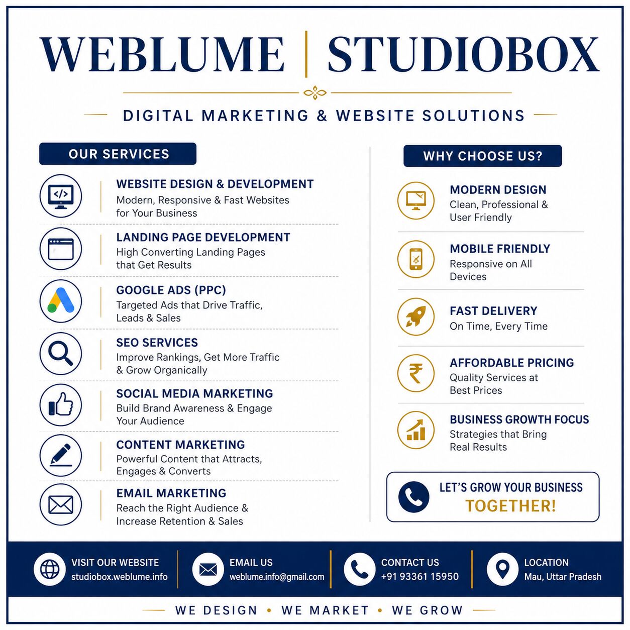 Lucknow, Lessons Offered, Studio Box | Digital Marketing Agency, Marketing Tips & Smart Business Growth
