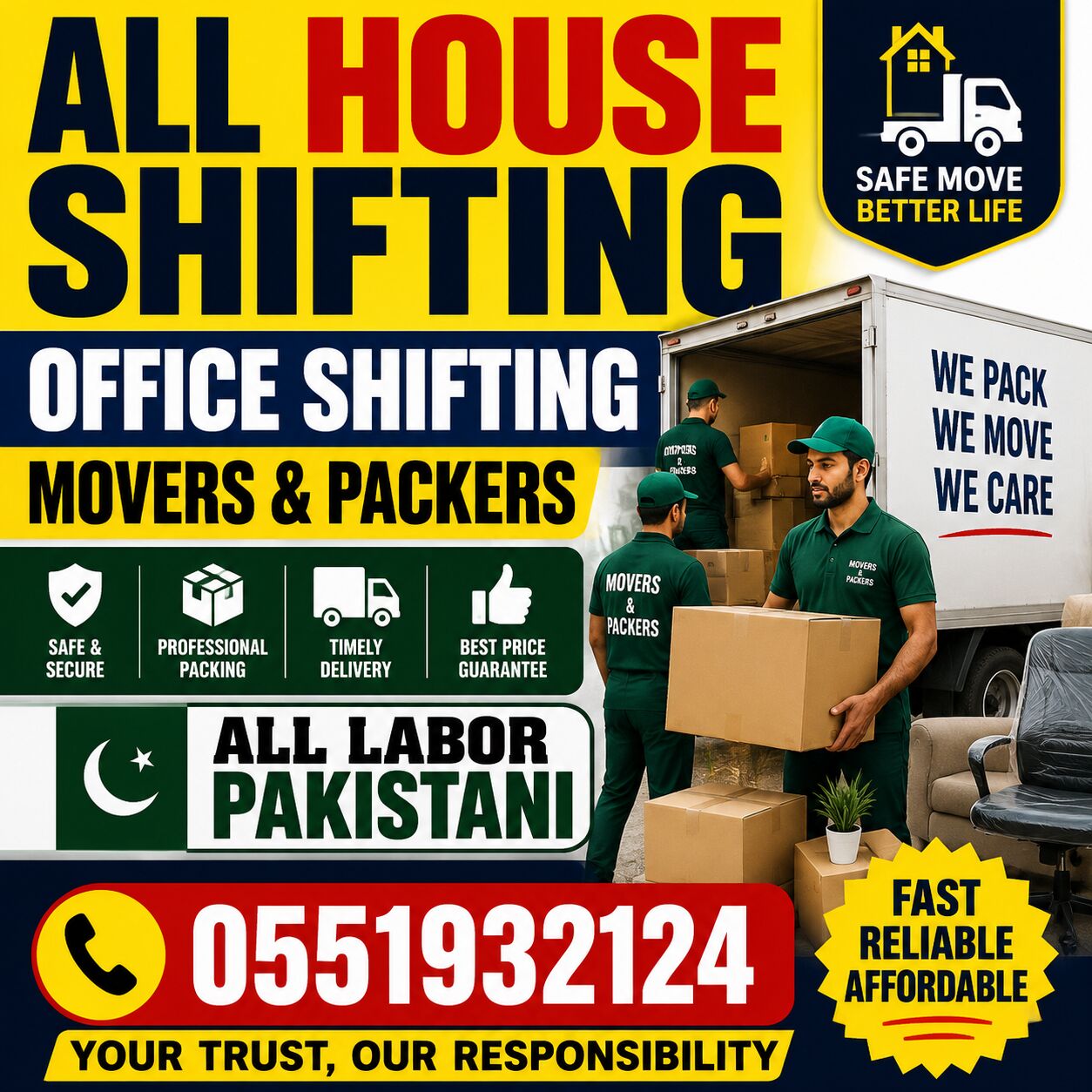 Al Khobar Al Shamalia, Labor/Moving, ✅ Professional House Shifting Experienced Team Movers And Packers ❤️📞0551932124