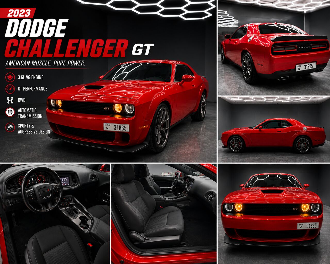 Al Murabba, Vehicles, Cars & Trucks , SAR 98000,  Dodge Challenger,  2023,  Automatic,  90000 KM,   GT  WIDEBODY RED FOR SALE!!