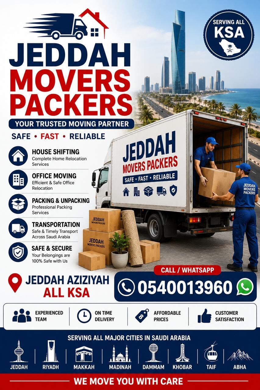 Jeddah, Relocation, HOME SHIFTING OFFICE SHIFTING VILLA SHIFTING OFFICE HOME VERY,Active Rate 0540013960